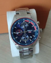 NIBOSI-Pulsera de cuarzo para hombre, reloj masculino impermeable con estilo cronógrafo dorado, de marca de lujo a la moda