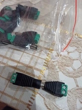 5 Juegos de 10 Uds. De cámaras, 2,1mm x 5,5mm, adaptador de enchufe hembra y macho, toma de corriente continua, color verde