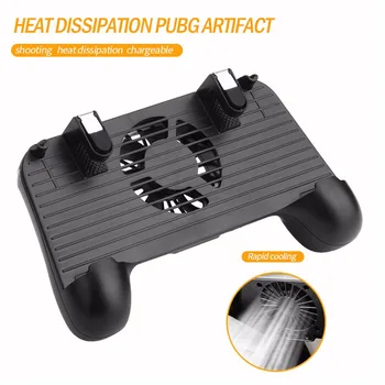 

F1 PUBG Controller Game Gamepad Joystick Cooling Fan L1 R1 Trigger Shooting Free Fire Gamepad For iPhone Android Mobile Phone