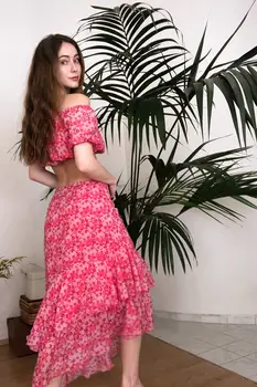 

Trendyol Flower Pattern Skirt TWOSS20ET0458