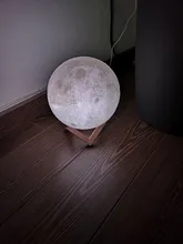 Moon-Lamp Globe Night-Light Bedroom 3d-Print Home-Decor Children Gift Creative Galaxy