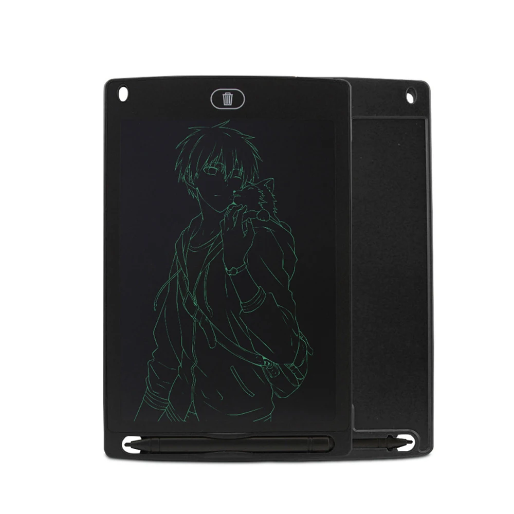 Черный 8.5in lcd электронная записывающая доска для рукописного письма для пожилых и детей, портативная доска - Цвет: Черный