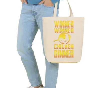 

Angemiel Bag Large Pubg Chicken Dinner Shopping Beach Tote Bag