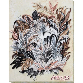 

Av-679 set for embroidery with beads 'picture sepies' 27*34 cm