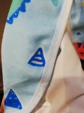 Recién Nacido bebé niño bebé bufanda impermeable, de Saliva bebé Saliva toalla babero de dibujos animados suave pelusa babero (Gamuza + PU impermeable de la capa)