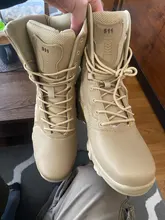 Military-Boots Hiking-Shoes Army Outdoor High-Top Mens New Anti-Collision-Quality