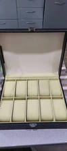 Caja de almacenamiento de reloj de cuero PU para hombre, organizador mecánico con 2/6/10/12 ranuras, expositor de relojes, Cajas de Regalo de joyería