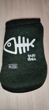 Sweatshirt Coat Puppy Yorkies Dog Chihuahua Cotton Fish-Bone-Print for Small Cats Cozy