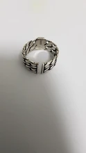 HUANZHI 2020 humano cara multicapa anillos con letras Irregular Cadena de plata tibetana Retro anillo estilo Punk joyería para hombres y mujeres