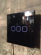 Interruptor táctil para luz, 1/2/3 entradas, enchufe de pared con wifi, para Google Home, control de voz con Alexa