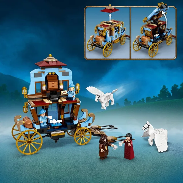 LEGO Original Harry Potter TM Juguete Carruaje de Llegada a Hogwarts Set de Construcción de Carro con Caballos Alados (75958) _ - AliExpress Mobile