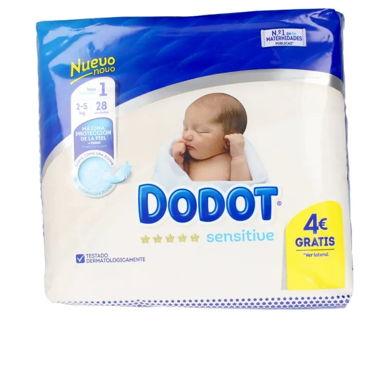 DODOT SENSITIVE T1 diapers 2-5 kg 28 PCs