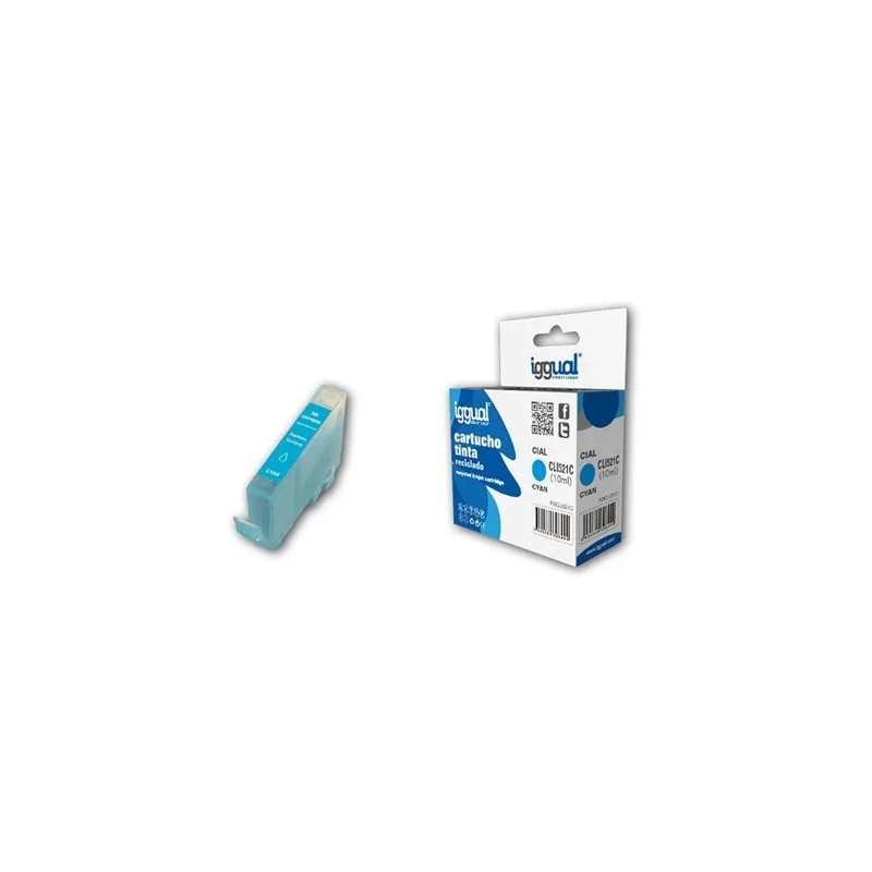 iggual Cartucho Reciclado Canon CLI-521C Cian | Компьютеры и офис
