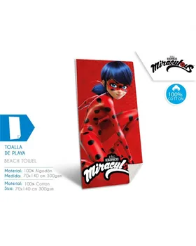 

140X70 CM LADYBUG beach towel