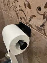 Paper-Holder Adhesive Bathroom-Stick Toilet No-Drilling Kitchen Wall-Stainless for on