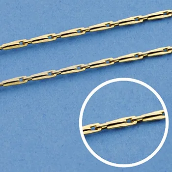 

18k gold chain solid oats 45 cm. 1mm. 3.20 grs. [9607]