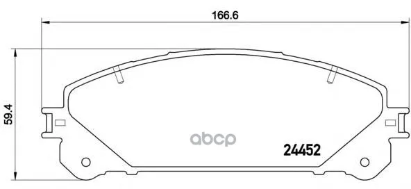 Колодки Тормозные Дисковые Lexus: Rx 270/350/350 Awd/450h/450h Awd 08- Brembo арт. P83145