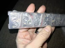 420 unids/caja kit para hacer joyas, collar, cadena, ganchos del pendiente del alfileres de cabeza saltar anillos langosta cierre DIY conjunto de fornituras para joyería suministros