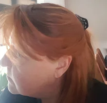 Red Wig Bangs Synthetic-Hair Wine Heat-Resistant Orange Cosplay Layered Black GEMMA Long