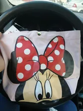Lindo Disney de tendencia de moda bolsos de Mickey Mouse casual pequeño bolso mickey Minnie Portátil Bolsa de lona esposas bolsa de almuerzo bolsa de caja