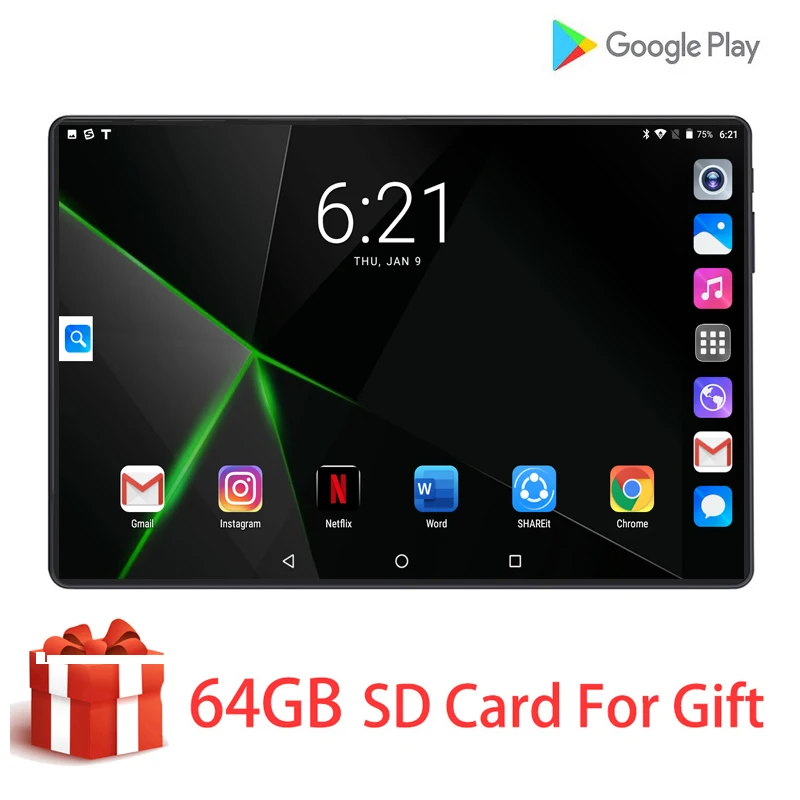 

2020 New 10.1 inch Android 9.0 Octa Core 4G Call Tablet PC 6GB 128GB WiFi laptop 3G Dual SIM card Phone Call Tab pc Tablets 10