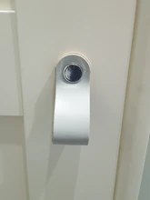 Wardrobe Soft Leather Dresser Handles Drawer Pulls Equipment Cabinet Kitchen Black Modern