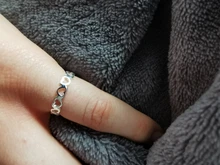 Anillos de corazón de amor hueco de Plata de Ley 925 para mujer, anillos de dedo de tamaño ajustable, joyería de boda para fiesta