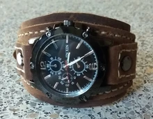 Jessingshow-Reloj de pulsera de cuarzo para hombre, cronógrafo de lujo, estilo Punk, de cristal azul, a la moda