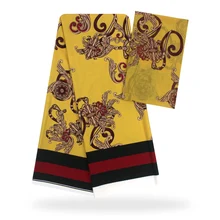 Модальные эластичные атласная шёлковая ткань Африканская мягкая восковая ткань с принтом 2 ярда шифон 4 ярда audel modell имитация Анкары ткань 90729