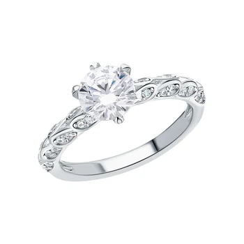 

Silver ring with cubic zirconia sunlight sample 925