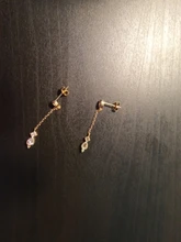 BOAKO-Pendientes de cadena con borlas para mujer, aretes colgantes de estrella, Pendientes para Piercing de plata 925 Kolczyki #9,2