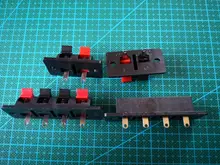 2 uds 6 uds 10 Uds 2 3 4 conector de posiciones Terminal Push en Jack carga de 4 polos de altavoz de Audio enchufe de terminales hembra Clip
