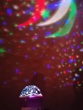 Lamp Children Star Projector Led-Night-Light Rotating-Starry Bedroom Nursery Moon