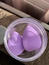 4/1pc maquillaje licuadora Puff cosmético de maquillaje esponja con caja de almacenamiento de la Fundación esponja para polvo herramienta de la belleza de las mujeres Accesorios