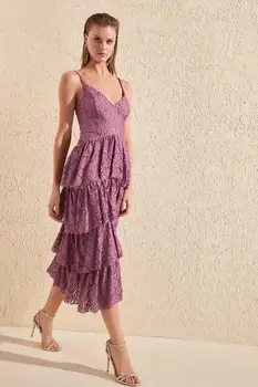 

Trendyol Lace Detail Halter Dress TPRSS20EL0734