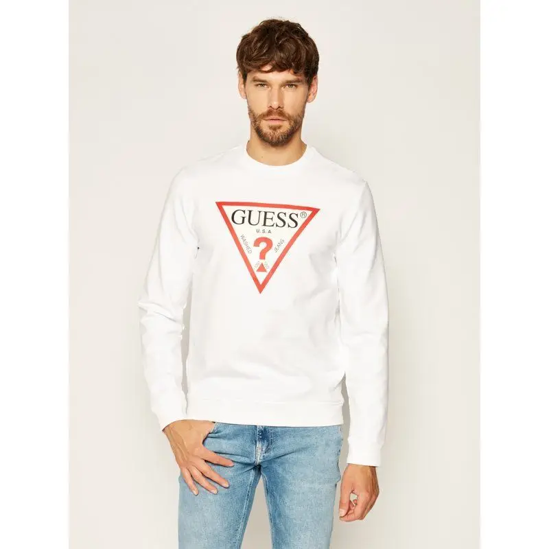 Sweatshirt Men Guess M0yq37 K7on0 Cn Fleece Twht True White Hoodies Sweatshirts Aliexpress