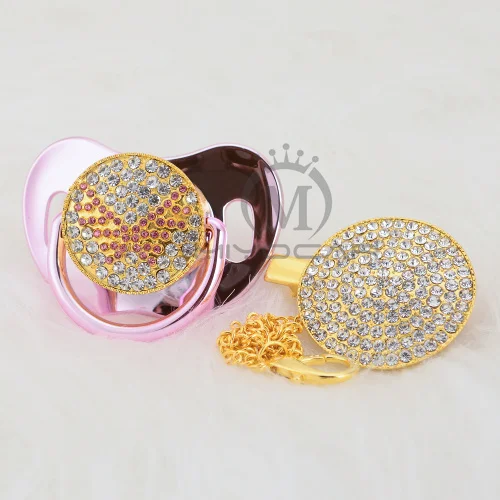 MIYOCAR Bling, Милая Красная Соска с крылышками и зажимом, набор, соска с цепочкой, держатель с красными крылышками, уникальный дизайн APWG - Цвет: AWG-11-1  6-18M
