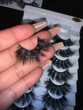 5/8 pares 3D visón pestañas 20mm pestañas 3D de pestañas falsas naturales NATURALES DE Pestaña de visón extensión belleza maquillaje pestañas