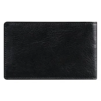 

Fabula визитница горизонтальная 100% натуральная кожа V 1 MN-BL черный цвет