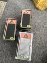 MASSCAKU 16 filas/caja 8 ~ 16mm y mezcla premium natural Sintético visón individual extensión de pestañas maquillaje cilia profesional