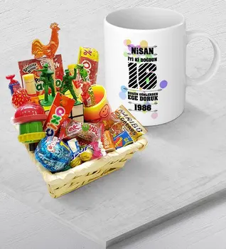 

Personalized happy birthday Nostalgic Tastes and Mug Gift Set-5