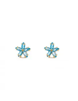 

Earrings Girl Margarita 5 Petals Aqua