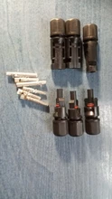 1 par de conectores solares Conector de Panel Solar, 30A, 1000V, macho + hembra, IP67, para cable Solar
