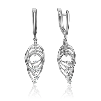 

585 sterling gold earrings, platinum brand, art. 02-4370-501-1120-67