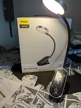 Baseus Book Light USB Led Rechargeable Mini Clip-On Desk Lamp Light Flexible Nightlight