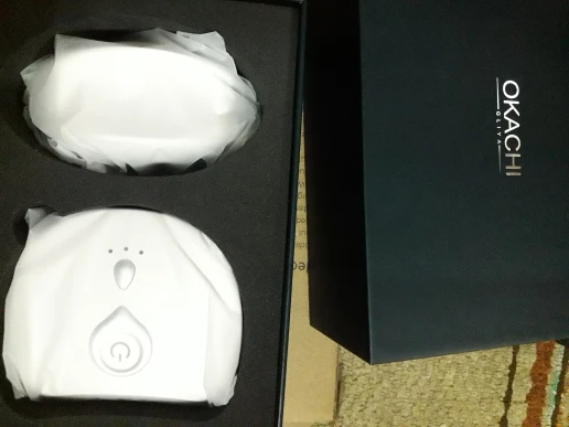 Отзыв о товаре Массажер для шеи OKACHI GLIYA, 2021 г., для массажа лица, разглаживания и удаления морщин, вибрация, холодный и горячий компресс, светодиодная подсветка, EMS терапия от пользователя L***