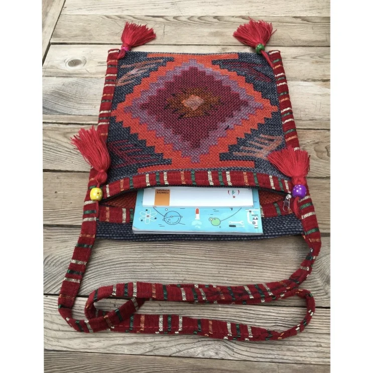 3- Turkish Rug Bag Turkish Jewellery Women Bag High Quality Turkish Accessories Anatolian Motifs Unique Special Design Women Hand Bags Made in Turkey Antique Classy Handmade Turkish Bag