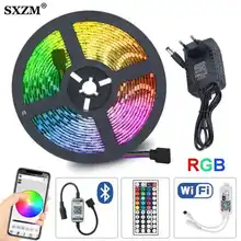 Tape Led-Light Remote Bluetooth Waterproof Smd 2835 Diode Flexible Ribbon RGB DC12V 
