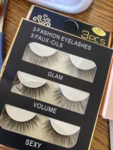 SHIDISHANGPIN-pestañas postizas 3D, 3 pares, 29 estilos, pelo de visón Natural largo, suave y esponjoso, hechas a mano