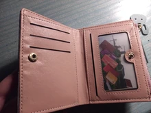 Billetera corta con cremallera para mujer, monedero con paneles a la moda, tarjetero de cuero